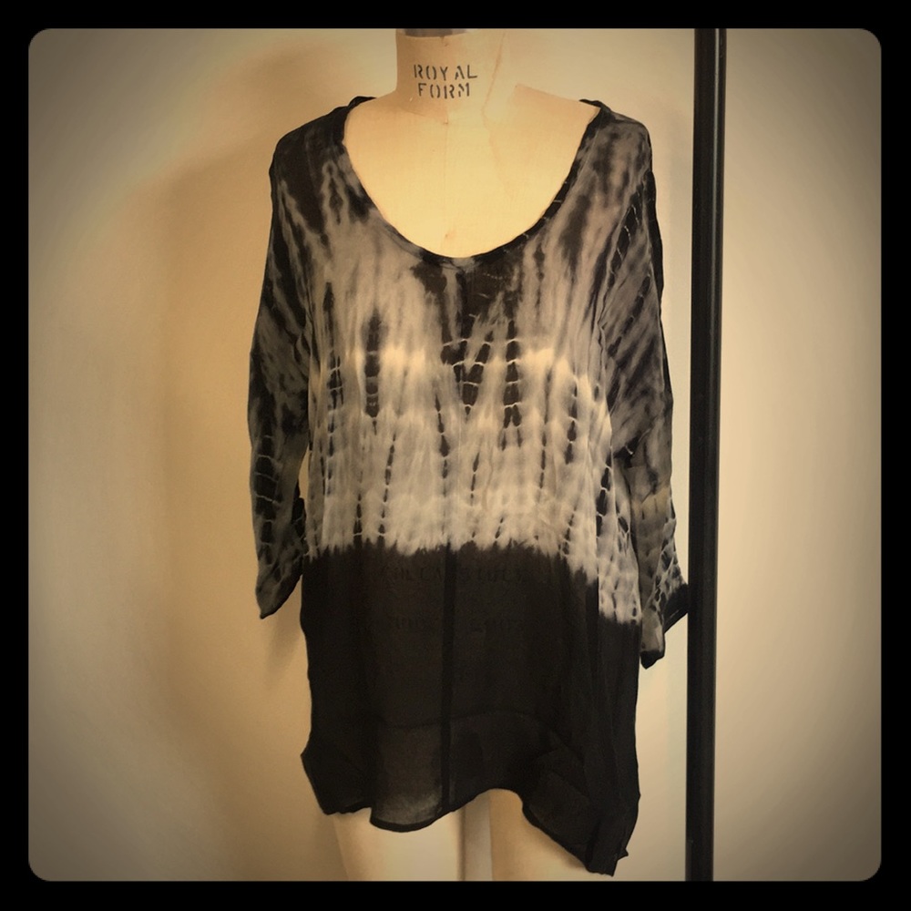 Tie-dye Chiffon Top